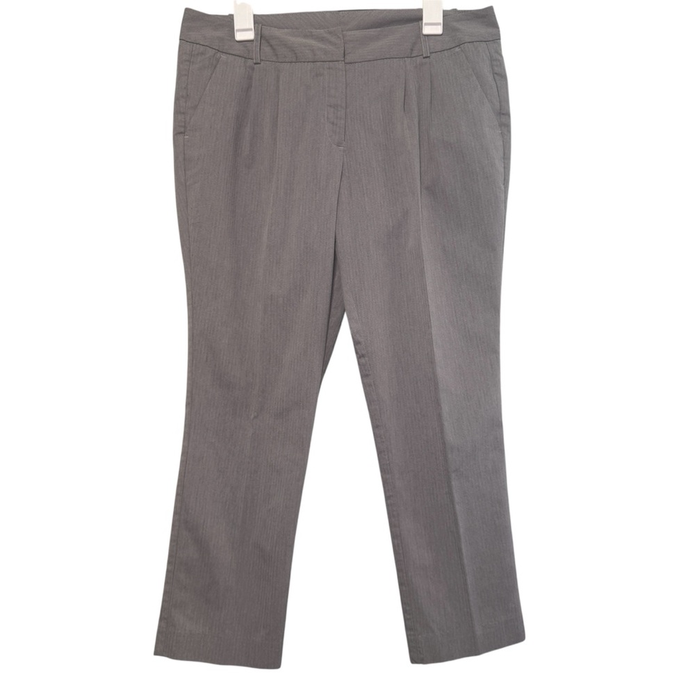 Worthington Cropped Gray Grey Dress Pants Size 12